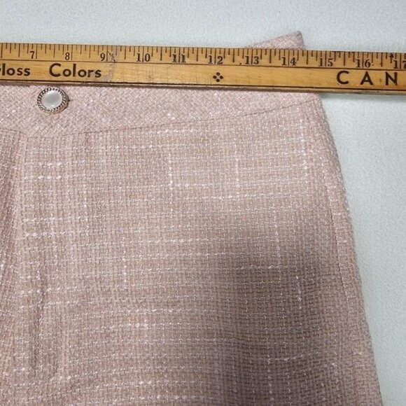 Shein Tweed Two Piece Suit Set Wide Leg Trousers Cropped Blazer Size Medium - Picture 3 of 11